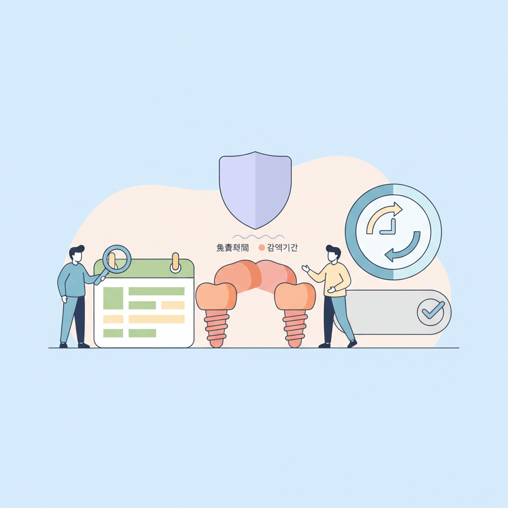 치아보험 임플란트 면책기간 및 감액기간