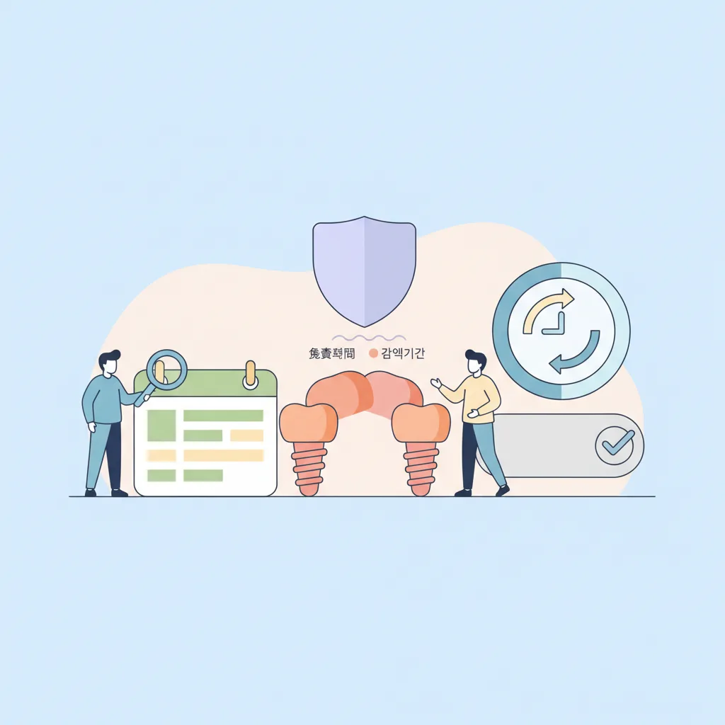 치아보험 임플란트 면책기간 및 감액기간