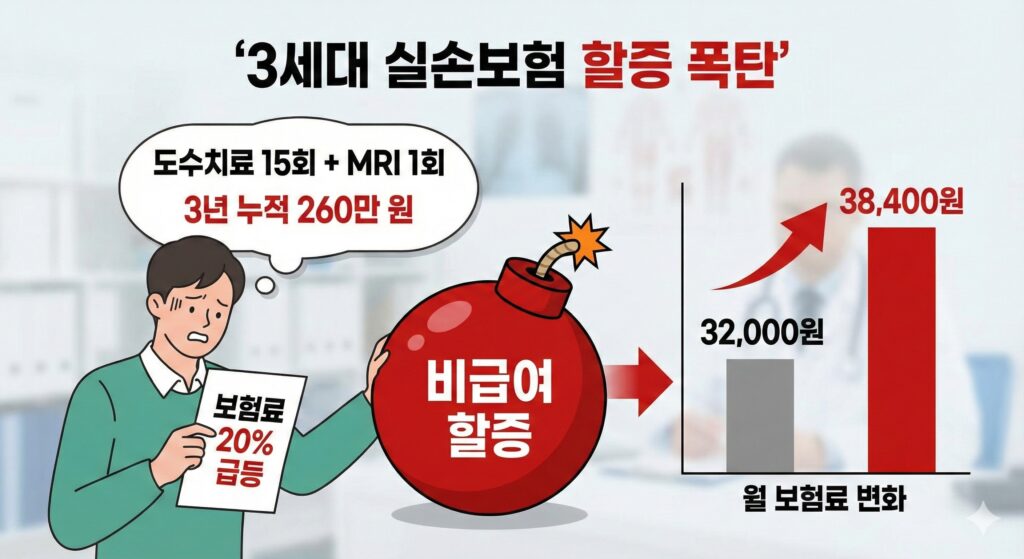 3세대 실손보험 할증 폭탄